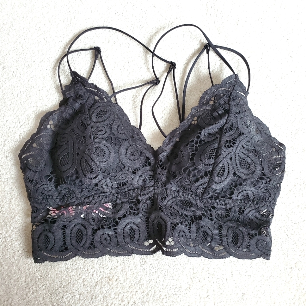 ❗LOWEST PRICE❗VS PINK Crochet Lace Bralette